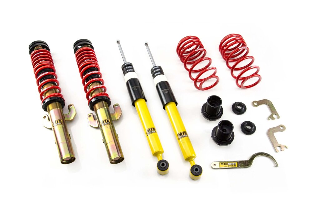 MTS Technik koiloveri Street Gold ar priekšējiem camber plates - Seat IBIZA IV / IBIZA IV SC / IBIZA IV ST (6J/6P)