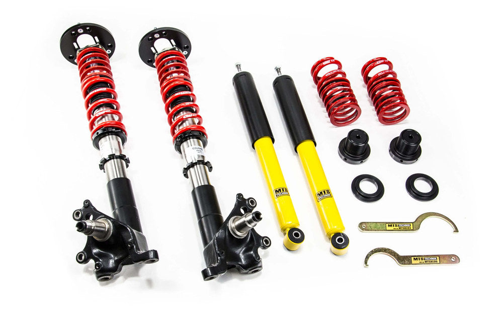 MTS Technik koiloveri Stance Inox with front camber plates - BMW 3 / 3 Touring / 3 Convertible (E30) (original struts re