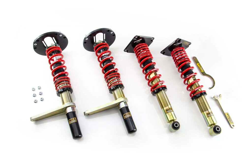 MTS Technik koiloveri Street Gold with front camber plates + rear top mounts - Audi A6 C4 / A6 C4 Avant / 100 C4 Avant /