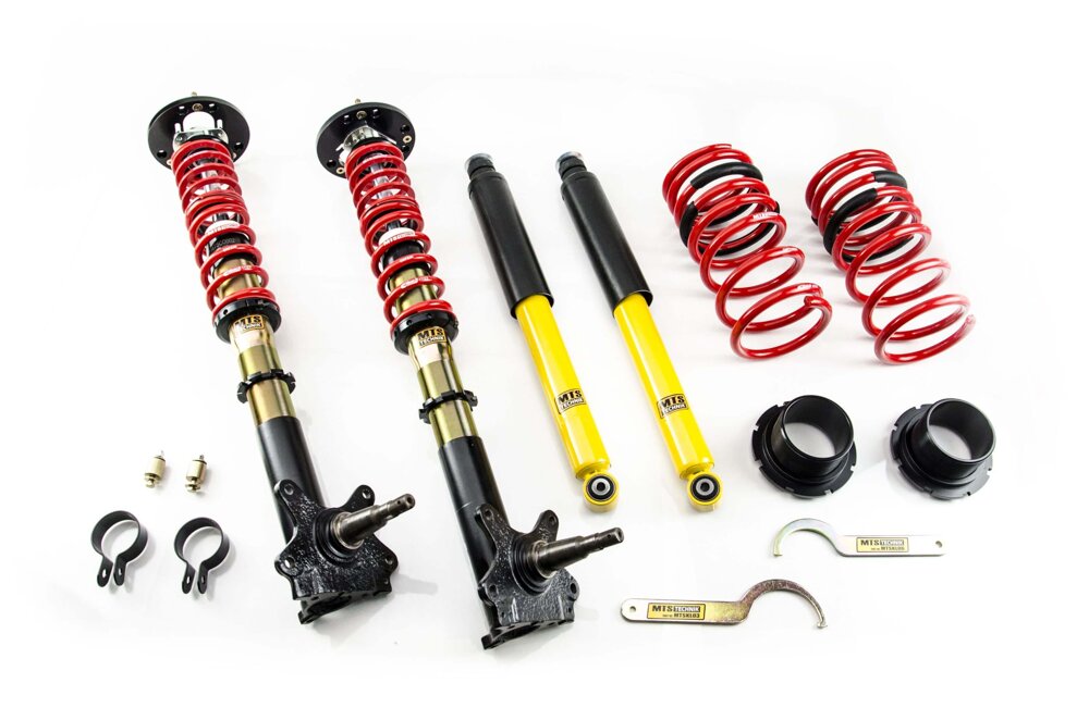 MTS Technik koiloveri Street Gold with front camber plates - BMW 1502-2002 / 1502-2002 Convertible (E10) (original strut