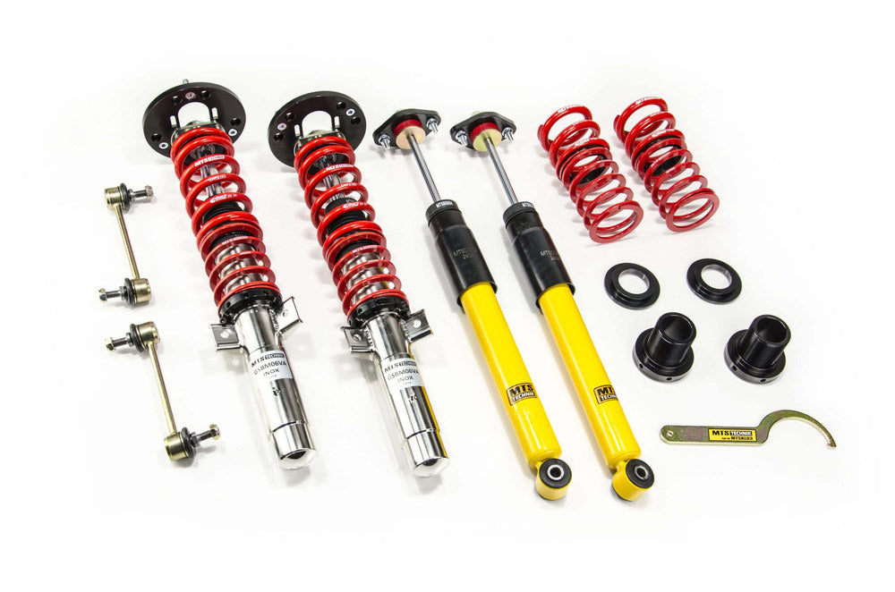 MTS Technik koiloveri Stance Inox ar priekšējiem camber plates + aizmugurējiem augšējiem balstiem - BMW 3 / 3 Coupe / 3 