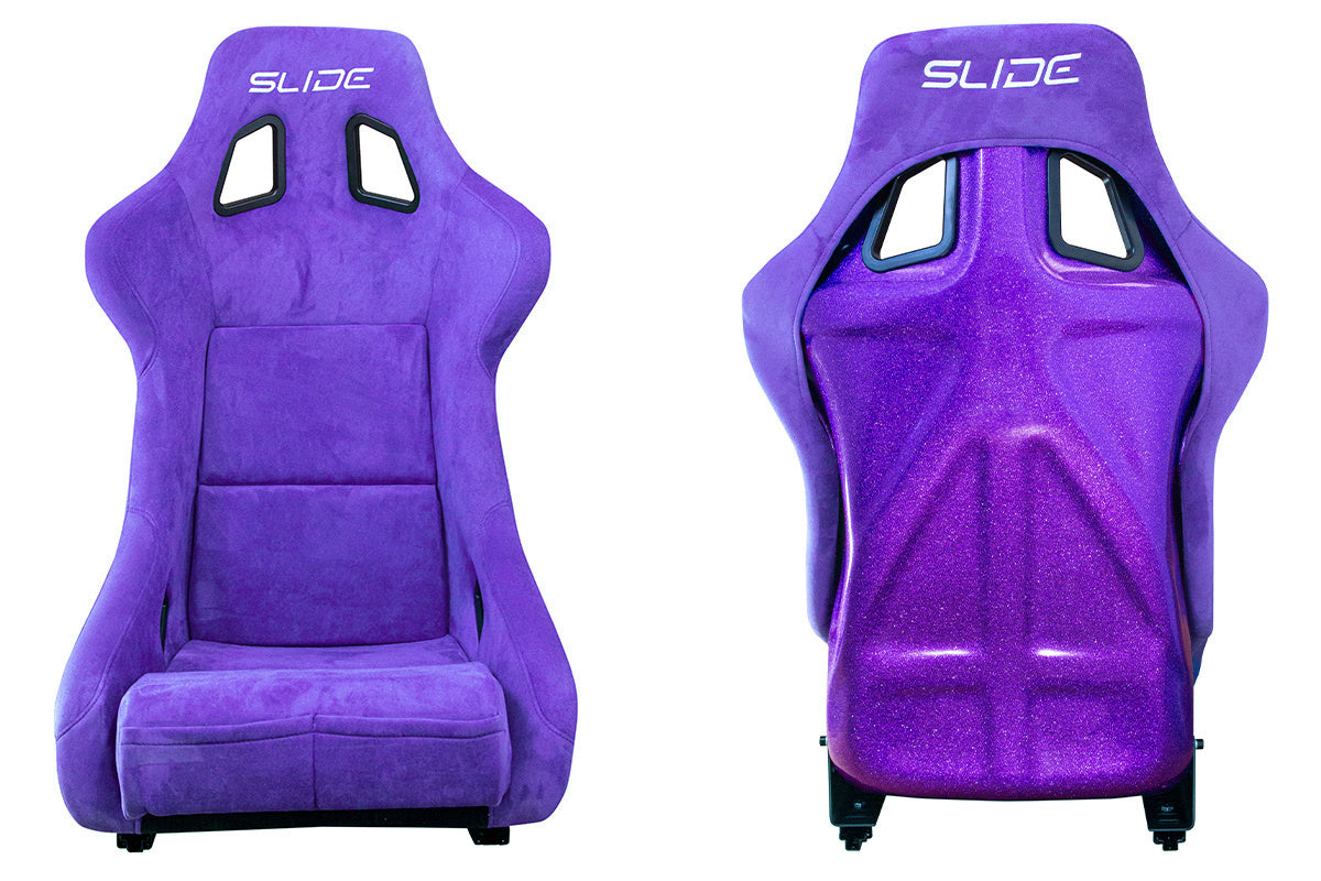 SLIDE - SPORTA KRĒSLS KS2 Premium Purple Suede Purple Glitter