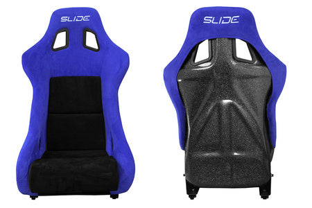 SLIDE - SPORTA KRĒSLS KS2 Premium Black & Purple Suede Black Glitter