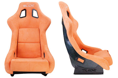 SLIDE - SPORTA KRĒSLS KS2 Premium Dark Orange Welur & Moonlight Glitter
