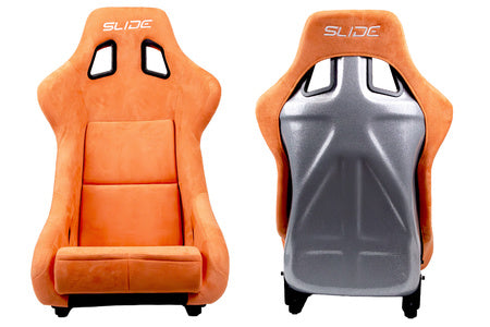 SLIDE - SPORTA KRĒSLS KS2 Premium Light Orange Welur Medium Grey Glitter