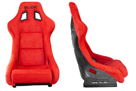 SLIDE - SPORTA KRĒSLS KS2 Premium Red Suede Black Glitter