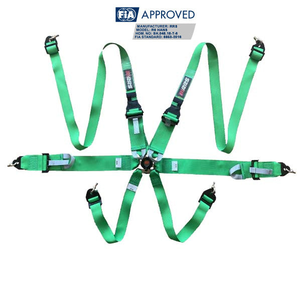 RRS - FIA 3" 2" R6 HANS® 2.8KG HARNESS (DIFFERENT COLORS)