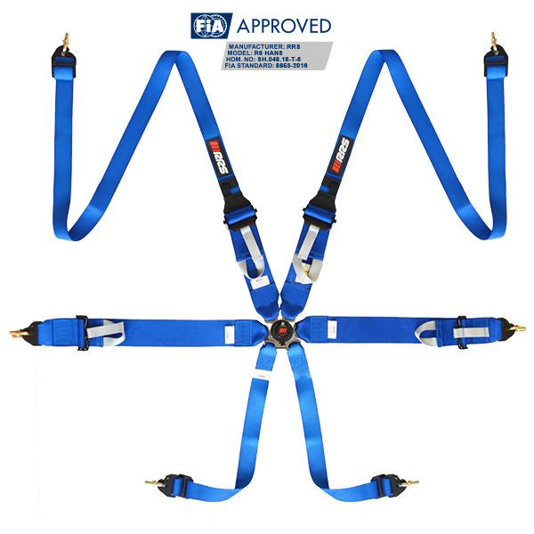 RRS - FIA 3" 2" R6 HANS® 2.8KG HARNESS (DIFFERENT COLORS)