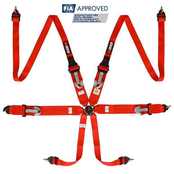 RRS - FIA 3" 2" R6 HANS® 2.8KG HARNESS (DIFFERENT COLORS)